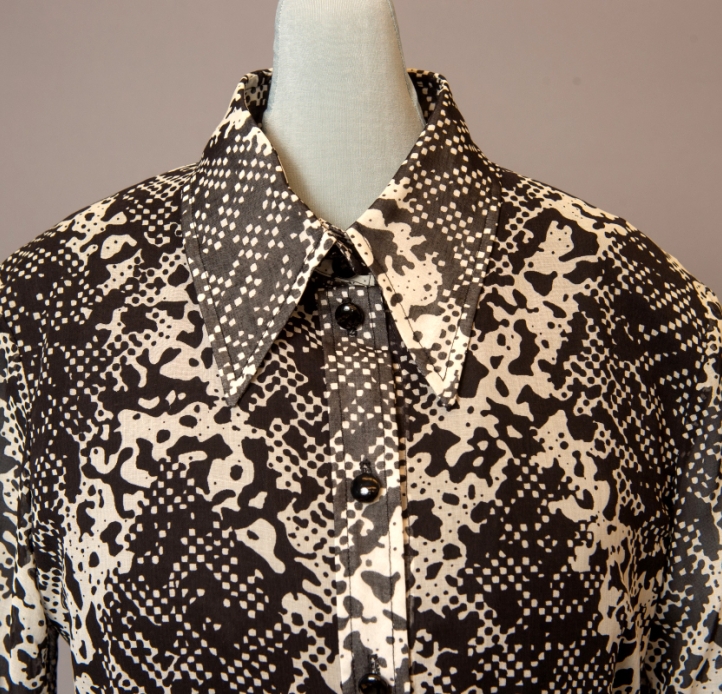 Black and white print shirt